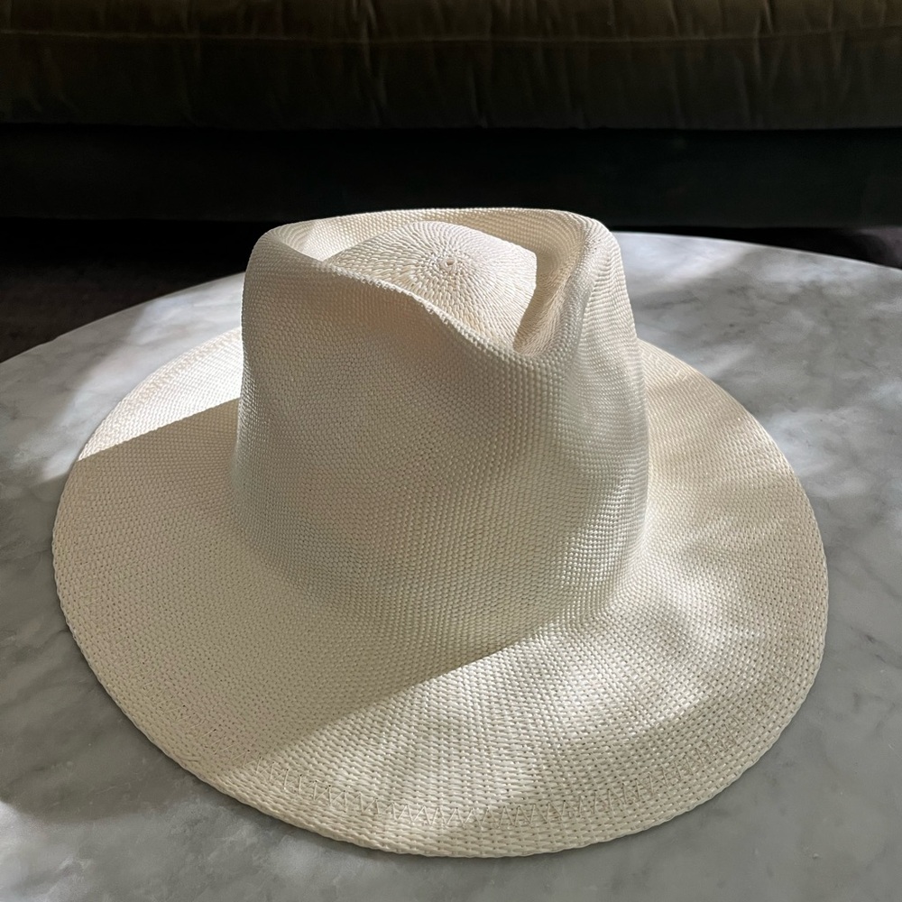 NWT Calloway bone white straw fedora hat